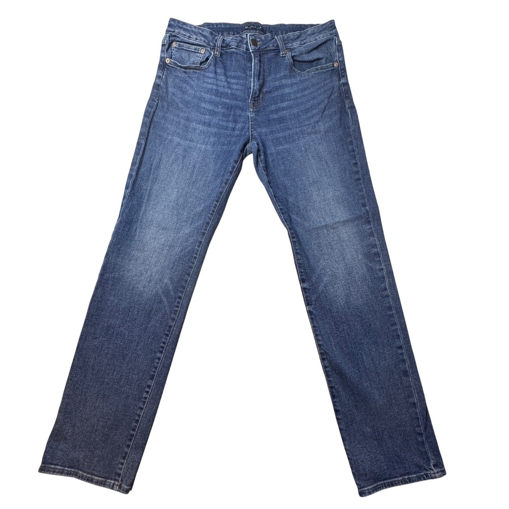 Aeropostale Jeans Mens 36x34 (36x32)‎ Blue Straight Leg MTMLPK1 Stretch Denim